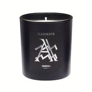 Illumine Aquarius Neroli Candle with a white background