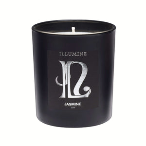 Illumine Leo Jasmine Candle with a white background