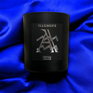 Illumine Aquarius Candle on Blue for progressive