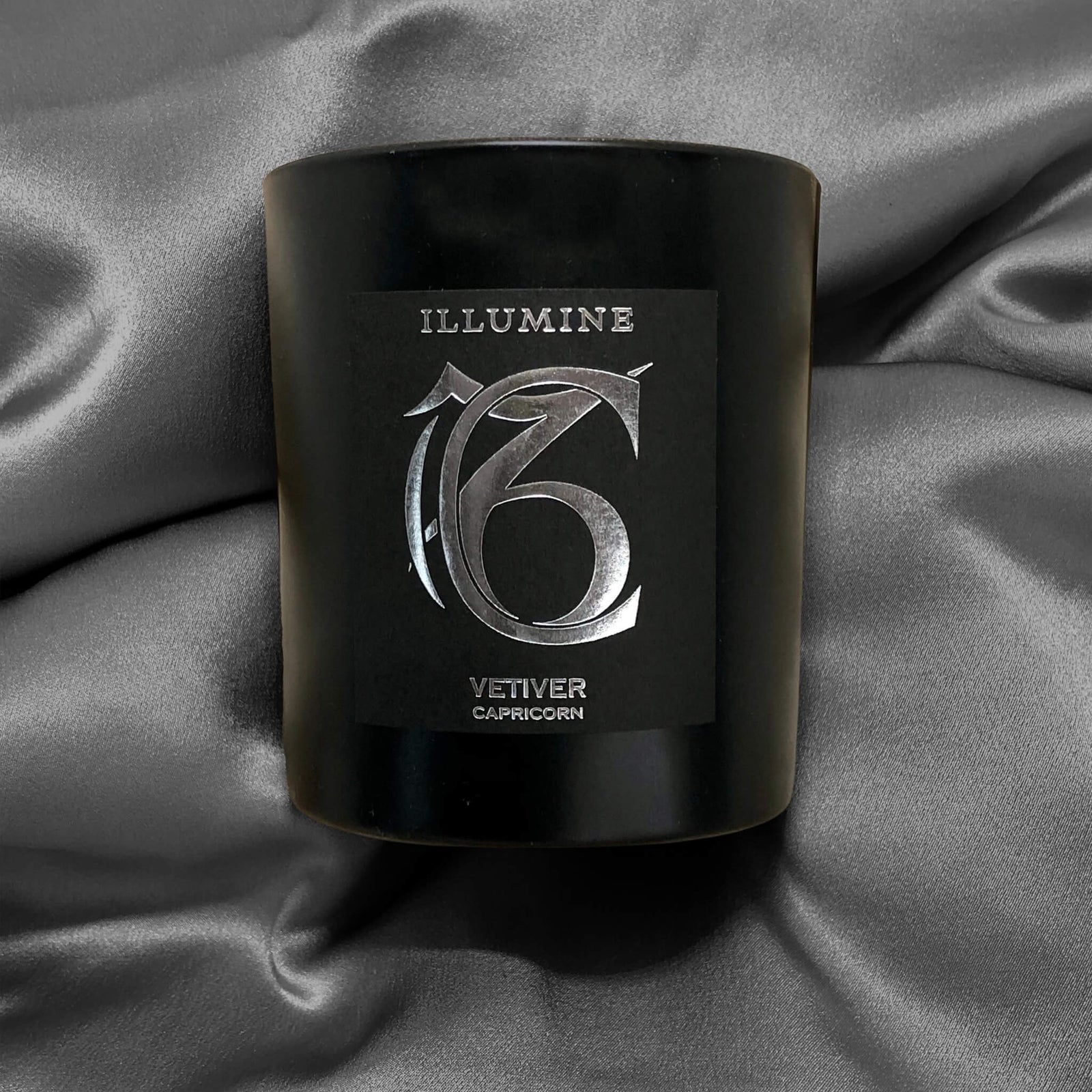 Illumine Capricorn Candle on Grey for Reasoning