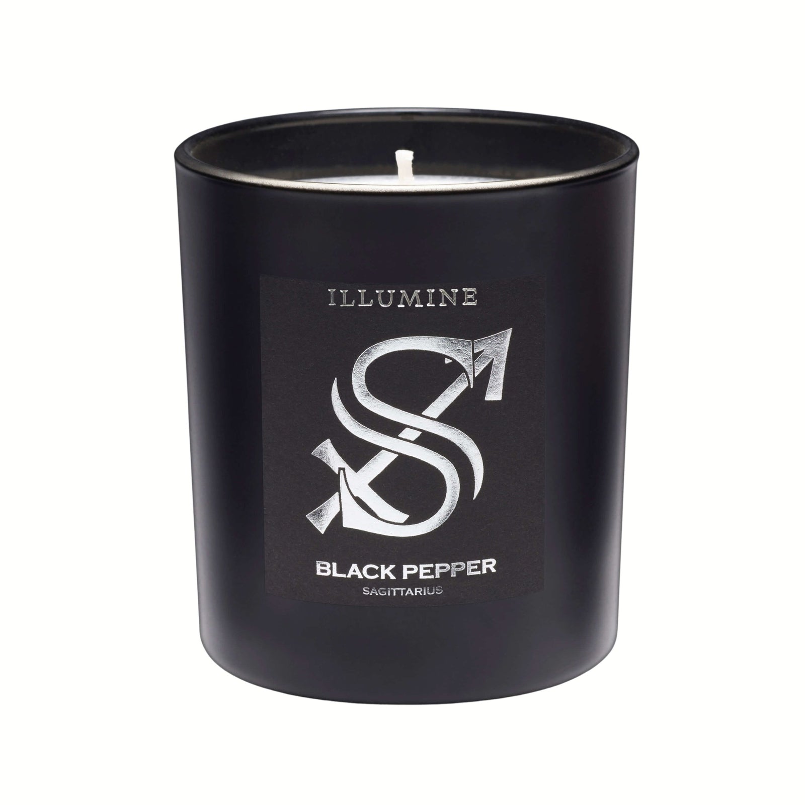 Illumine Sagittarius Candle on Purple for innovative